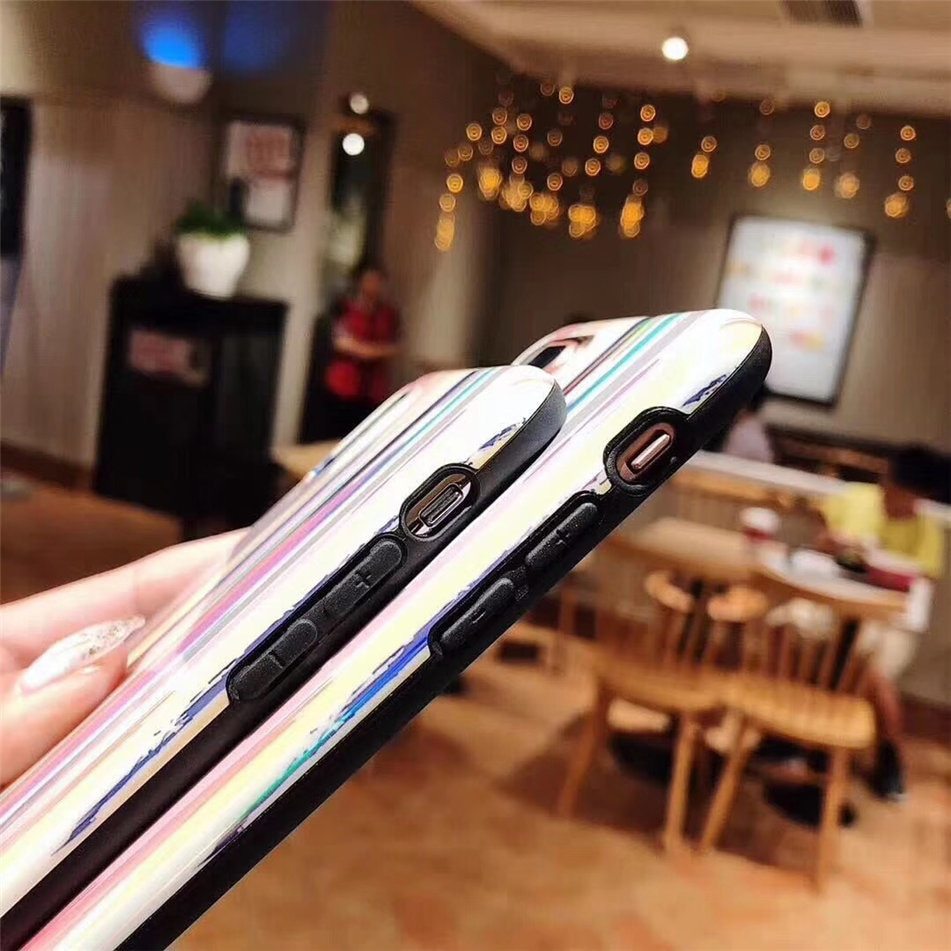 Compatible with Apple, Colorful Rainbow Case For iPhone XS Max XR X IMD Silicone Phone Cases For iPhone 7 6 6s 8 Plus Soft TPU Back Cover Coque Compatible with Apple, Colorful Rainbow Case For iPhone XS Max XR X IMD Silicone Phone Cases For iPhone 7 6 6s 8 Plus Soft TPU Back Cover Coque